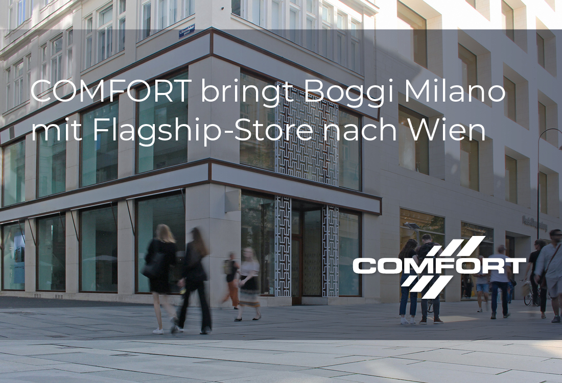 COMFORT bringt Boggi Milano mit Flagship-Store nach Wien<br />
